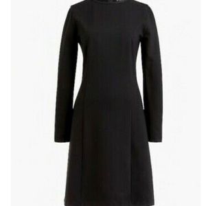 J. Crew Long Sleeve Sheath Dress Black